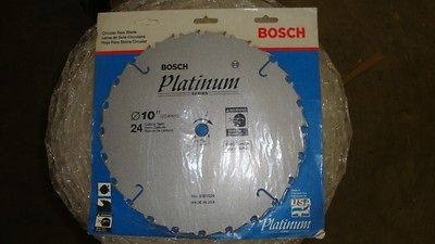 BOSCH PLATINUM 10 24 T CARBIDE CIRCULAR SAW BLADE 5/8 ARBOR BEAM SAW