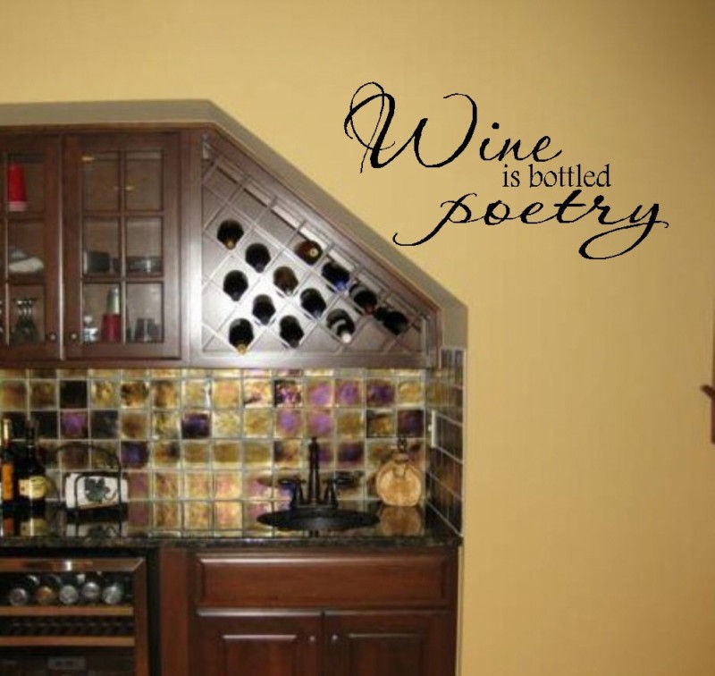 wine wall decals in Decals, Stickers & Vinyl Art