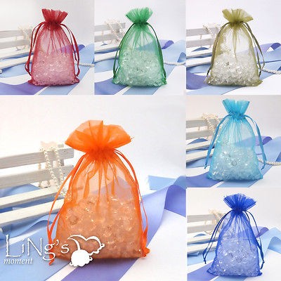 100 pieces 4x6 Sheer Organza Wedding Party Favor Gift Candy Bag 