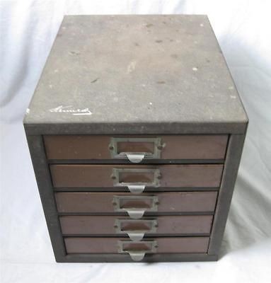 Kennedy 5 Drawer Machinst Parts Cabinet Model 5D Small Tool Metal Bin 