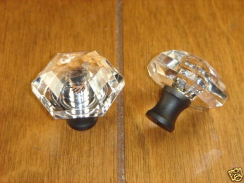 Hickory Cabinet Hardware Iris Knob Acrylic Knob 1.35