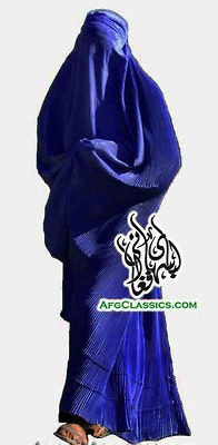   Pakistan Womens Burka Burqa Chadari Navy Blue Islamic Hijab