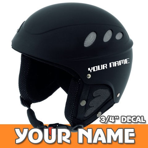 STICKERS WITH YOUR NAME SKI SNOWBOARD HELMET STICKER