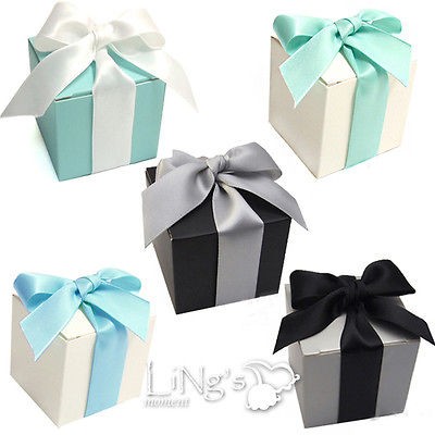 50 pieces 2x2x2 Wedding Party Baby Shower Favor Gift Candy Boxes 