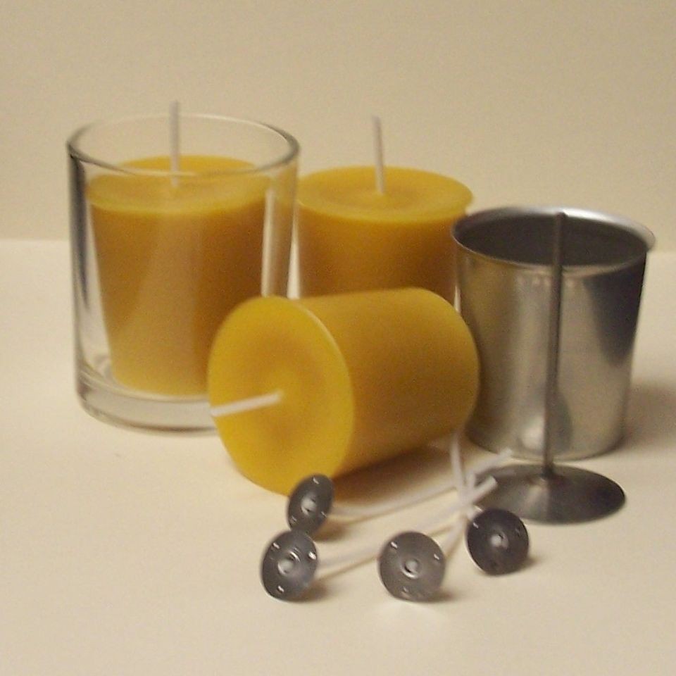 Bees Wax Craft Kit Make 8 Healthy Votive Candles Reusable Moulds 100% 