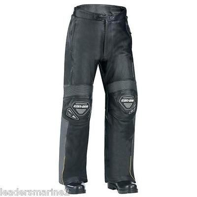 Can Am Spyder Roadster New OEM Leather Pants Grey/Black Large Mens 