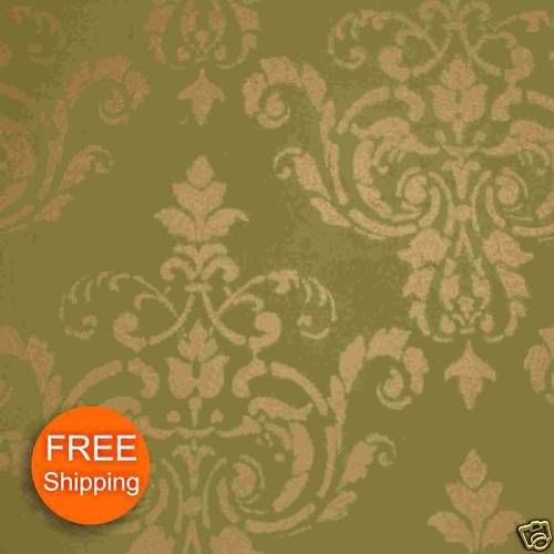 Damask Pattern   Wall stencil small & large 0102A