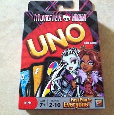 New Monster High Uno Card Game Clawdeen Frankie Stein On Popscreen