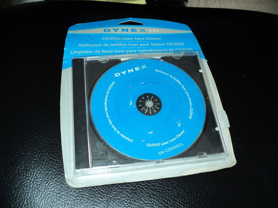 DYNEX LASER CLEANER FOR CD/DVD PLAYERS DX CDDVDCL