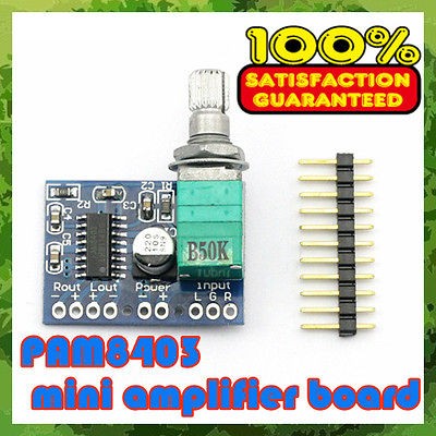 NEW Mini 5V Power Amp Stereo Digital PAM Amplifier Board 3W volume 