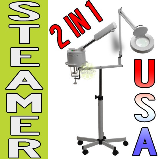 IN 1 MAGNIFYING LAMP FACIAL STEAMER PRO Grade BEAUTY SALON SPA 