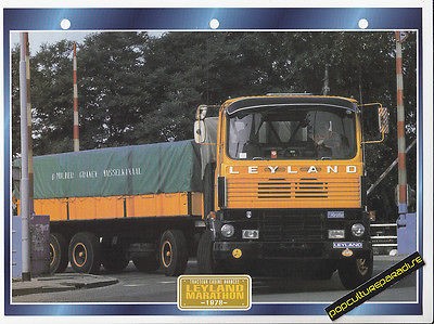 1978 LEYLAND MARATHON TRUCK HISTORY PHOTO SPEC SHEET