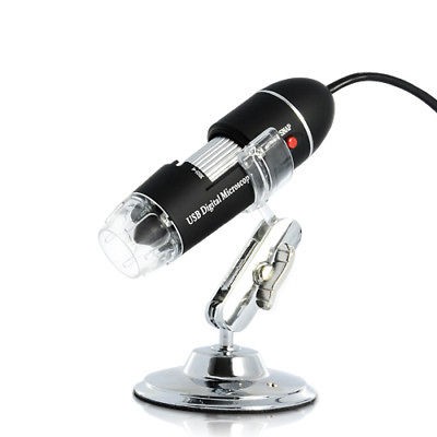 USB Digital Microscope for Computers (400x, 8 LEDs)