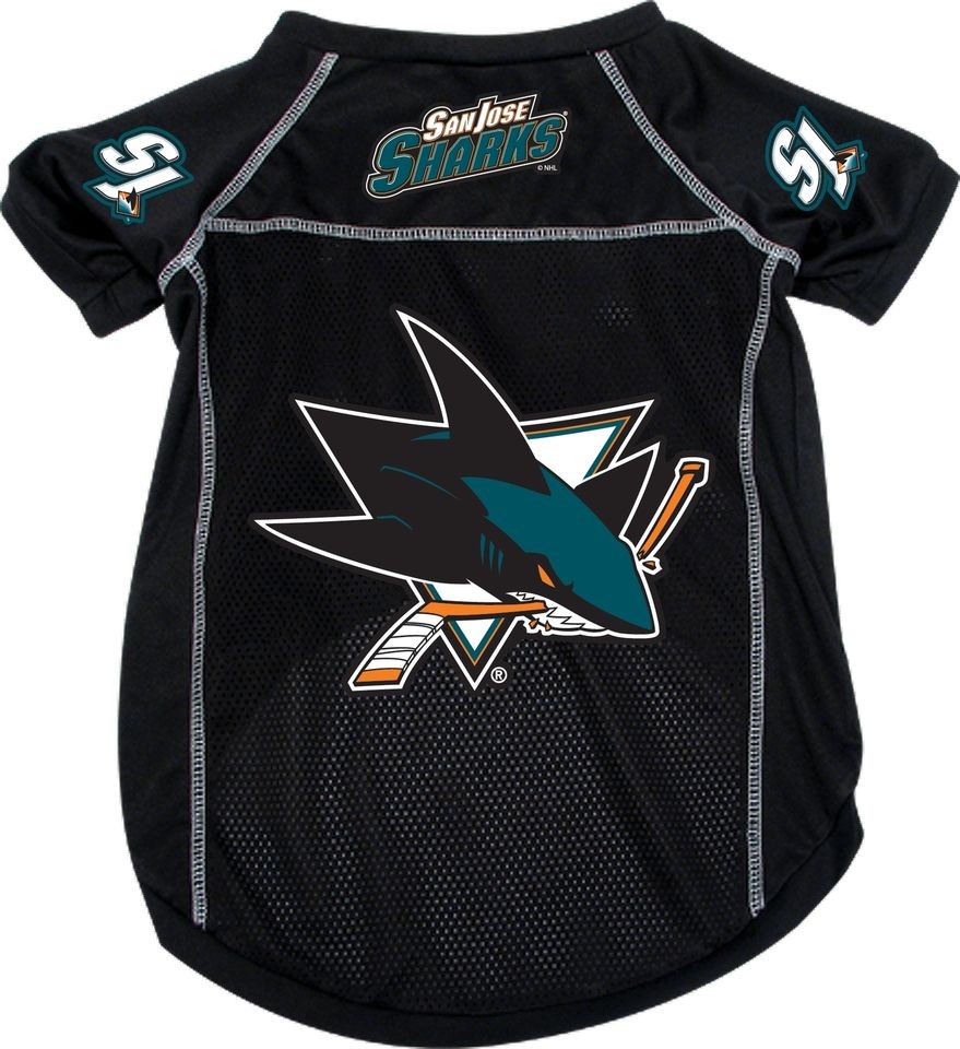 NEW SAN JOSE SHARKS PET DOG HOCKEY JERSEY ALL SIZES