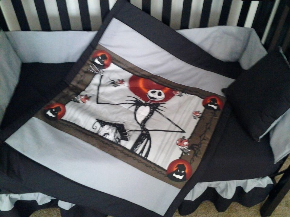 New Crib Bedding Set m/w NIGHTMARE BEFORE CHRISTMAS Jack