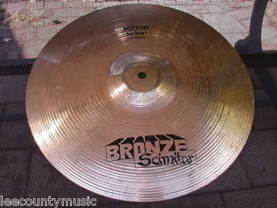 ZILDJIAN SCIMITAR BRONZE 14 BOTTOM HI HAT CYMBAL MADE in USA LOT #C7