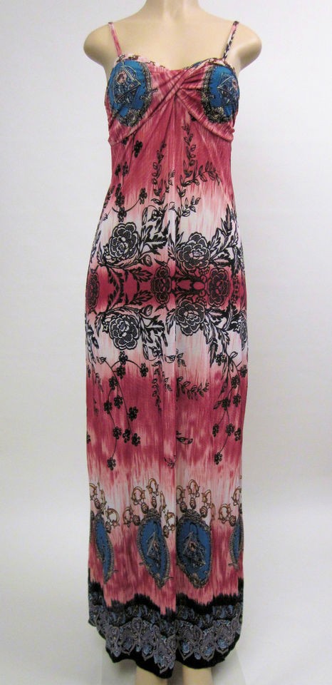 Sexy Full Length Summer Sun Dress Tye Dye Paisley Womens Maxi Dresses 