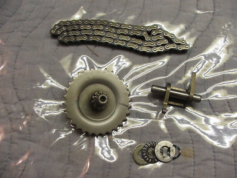 1980 honda express moped nc50 drive gear sprocket and chain assembly 