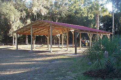   Package   36X32   2 OC Rafter Placement Horse Barn 