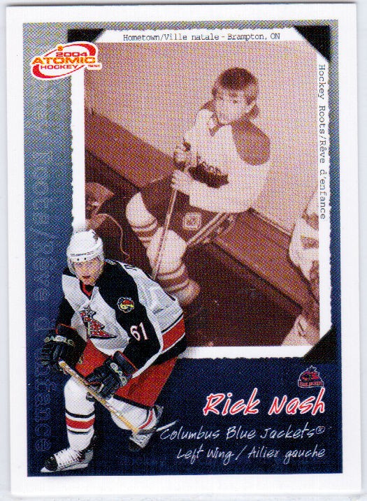 05 06 McDonalds NASH CHL Graduate Checklist #6 Blue Jackets UD Upper 