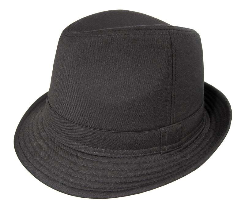 SWANKY Fedora tuxedo Blues Low Rider Hat BLACK