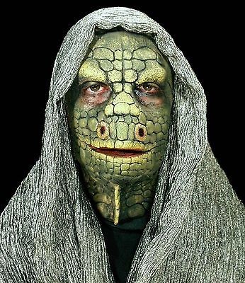 Lizard Full Face Foam Latex Prosthetic Mask Professional Grade 