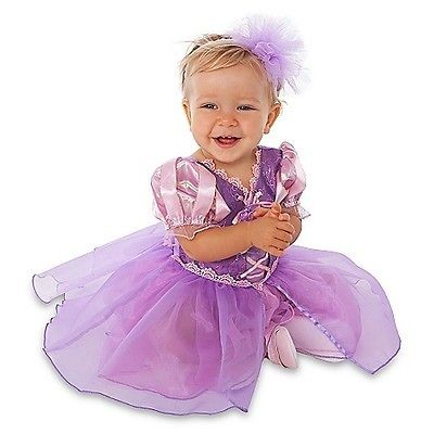  Princess Rapunzel Costume Dress Size 3 6M/6 12M/12 18M/2T 