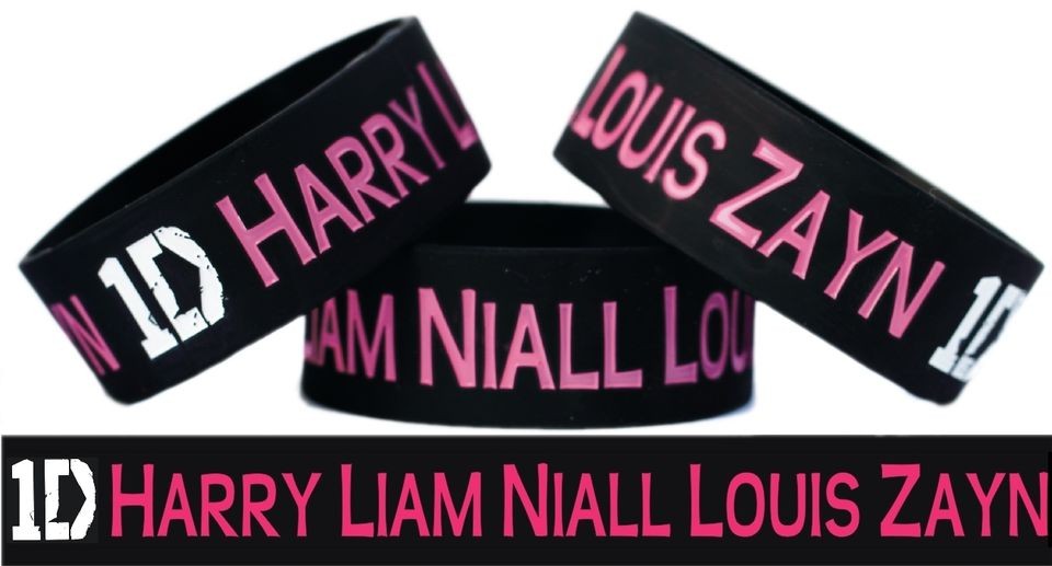   Direction 1D Wide Custom Wristbands Bracelets You Pick Designs Look