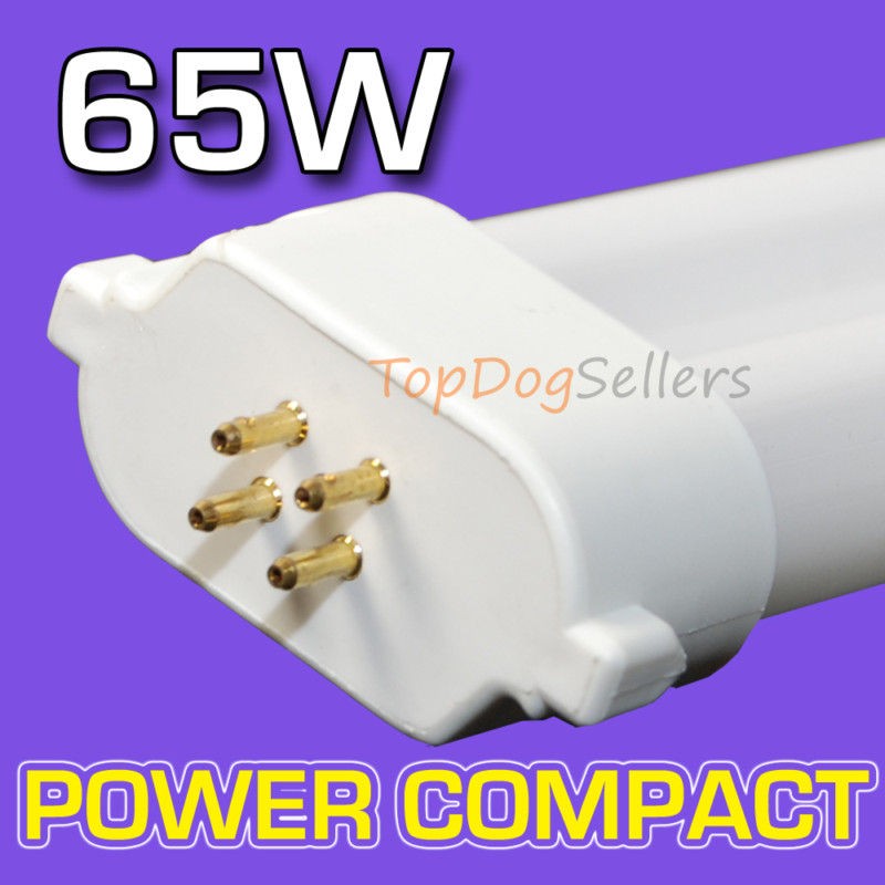 Pack 65 Watt Power Compact Light Bulb Square () Mix