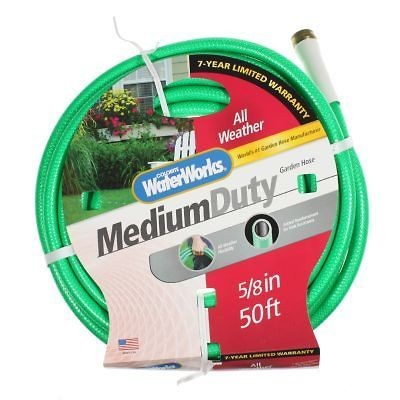 Waterworks 50ft. Garden Hose All Weather Medium Duty Lawn Care Yard 