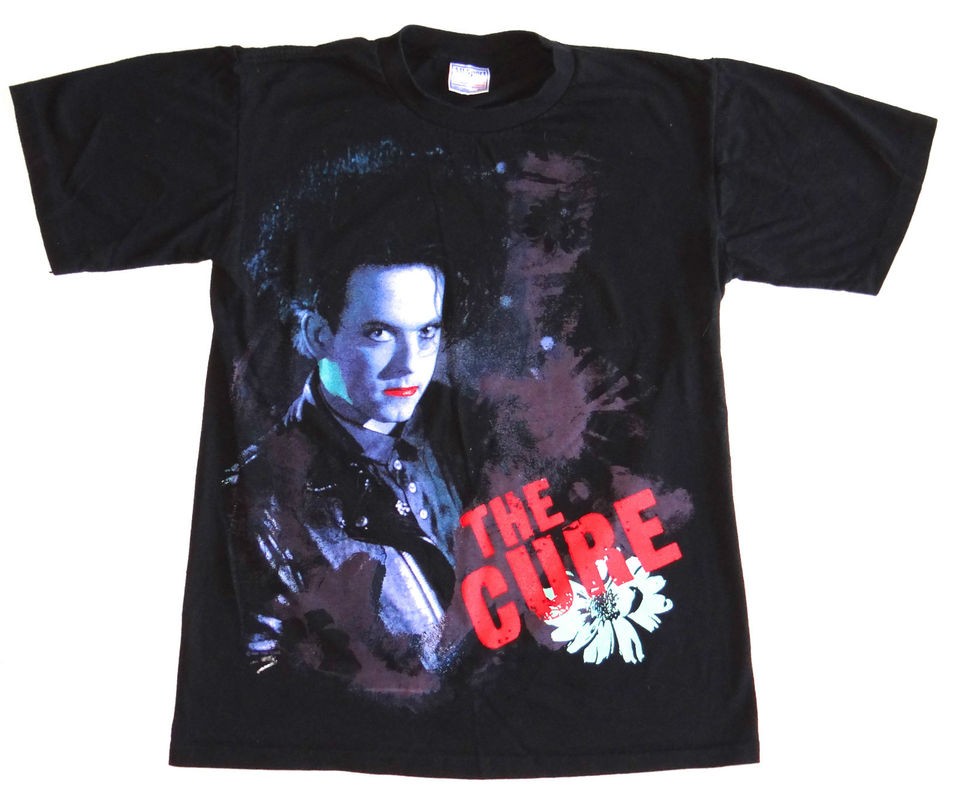 Vtg 1989 THE CURE Shirt Indie Pop Rock Goth New Order Siouxsie