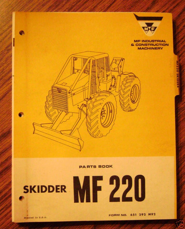 Massey Ferguson Mf 2 Skidder Parts Catalog Manual On Popscreen