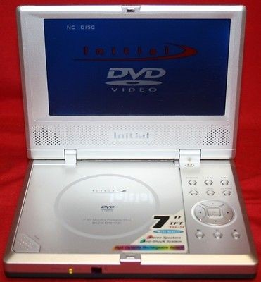 INITIAL IDM 1731 7 TFT MONITOR PORTABLE DVD PLAYER S/N 508B