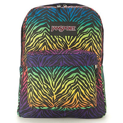 Jansport BLACK LABEL Backpack Colorful Zebra Style JS 43520J9EM