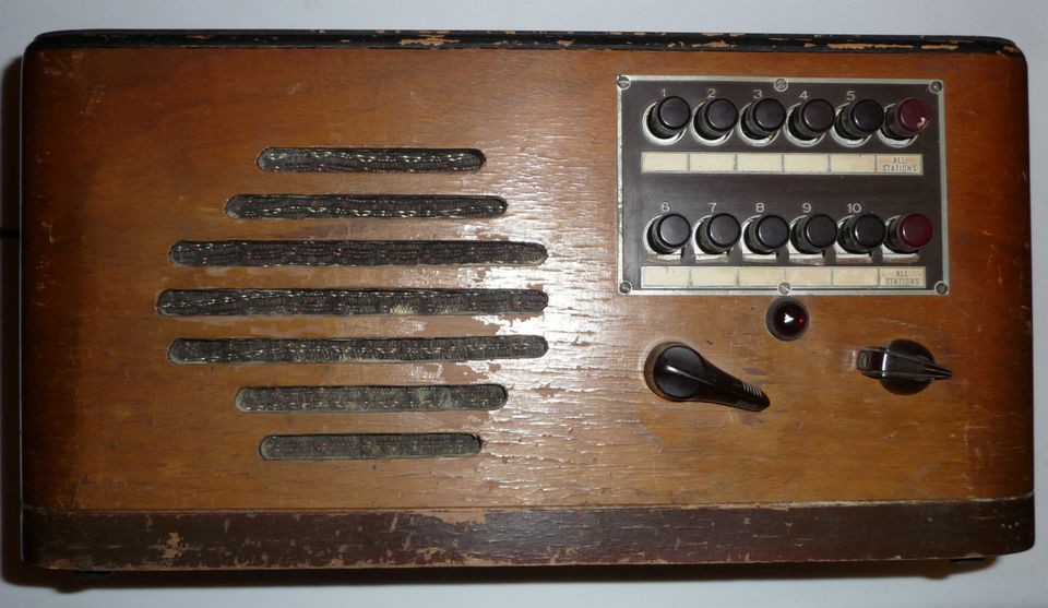 Vintage 1950 Wooden Intercom