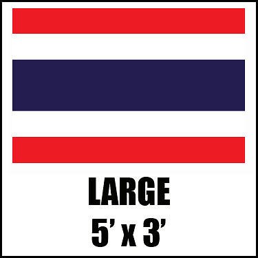 THAILAND THAI ASIA LARGE QUALITY NATIONAL COUNTRY FLAG OLYMPIC SPORT 5 