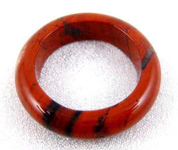 Red Jasper Ring ~ Crystal Ball Gemstone Sphere Stand