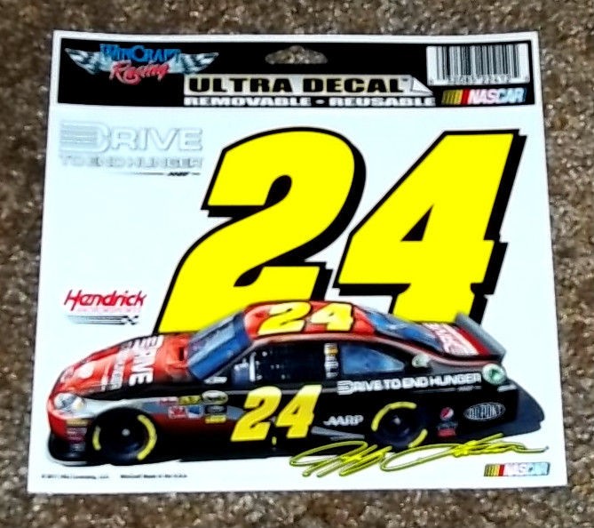 Jeff Gordon #24 Drive to End Hunger Nascar Racing Ultra Decal / Bumper 