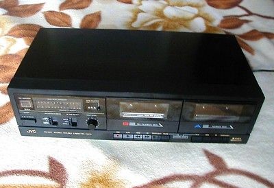 DOUBLE Cassette Tape Deck   JVC TD W11C   Excellent Condition  Made 