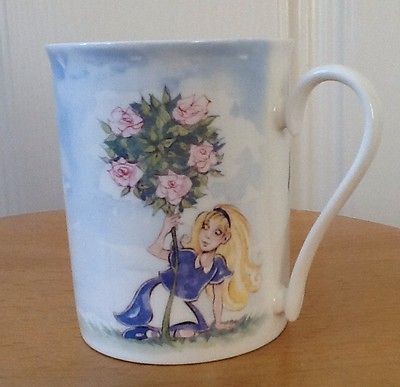 Whittard ALICE IN WONDERLAND Bone China ROSES CAMBRIDGE MUG