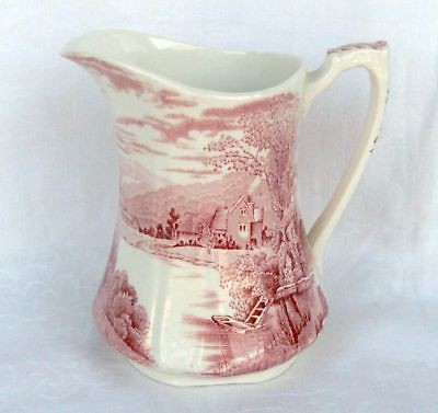 MEAKIN, ALFRED TINTERN PINK 14 OZ. PITCHER 5 3/8