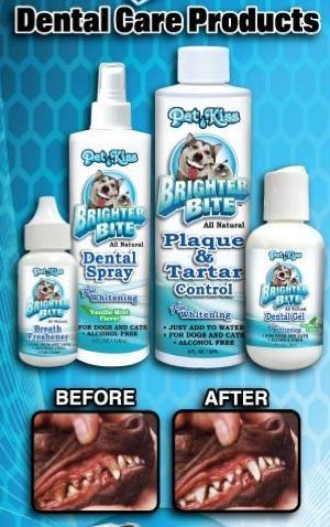 Pet Kiss Brighter Bite Plaque & Tarter Control plus Whitening (16oz)