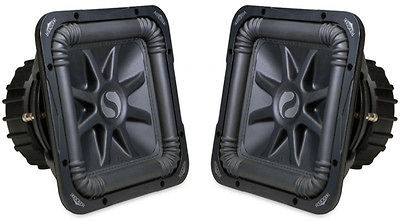 KICKER SUBWOOFER PACKAGE W/ TWO S15L5 L5 SERIES SOLOBARIC DUAL 2 OHM 