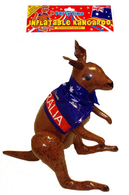 INFLATABLE KANGAROO 70CM HIGH AUSSIE AUSTRALIAN PARTY