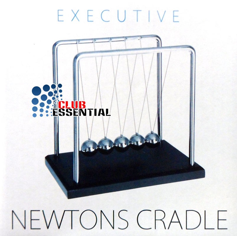 Newtons Cradle Executive Toy Kinetic Balls Gadget Office Desk Gift 