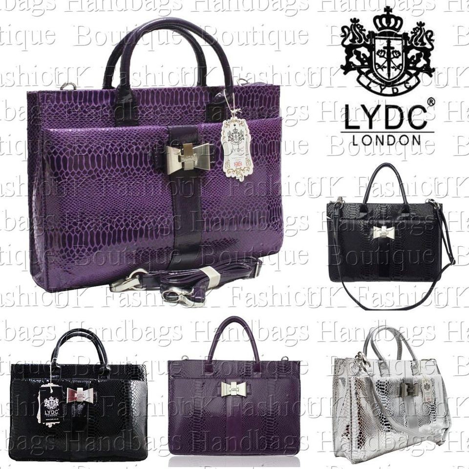 LYDC LADIES SNAKESKINS HANDBAG LAPTOP BRIEFCASE BAG