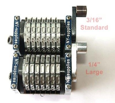 Hamada, Ryobi, Multilith   1/4 Rotary Straight Backwards Numbering 