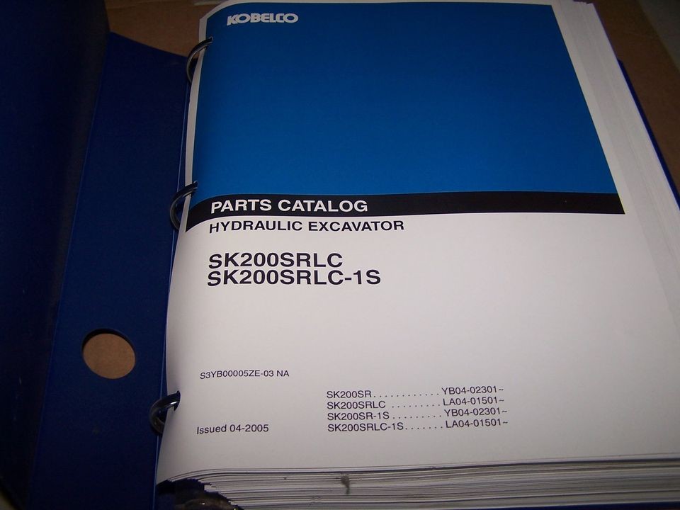 KOBELCO SK200SRLC SK200SRLC 1S HYDRAULIC EXCAVATOR PARTS CATALOG 