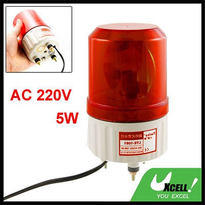 AC 220V Industrial Signal Tower Red Rotating Alarm Light Vjmwe