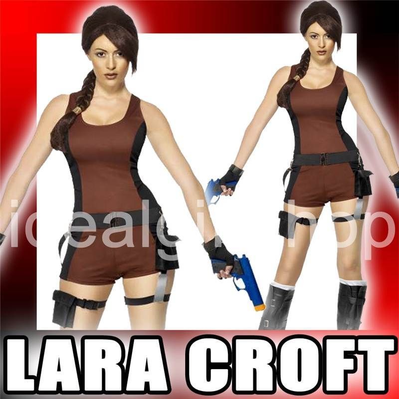 LARA CROFT LICENSED FANCY DRESS COSTUME TOMB RAIDER UNDERWORLD MEDIUM 